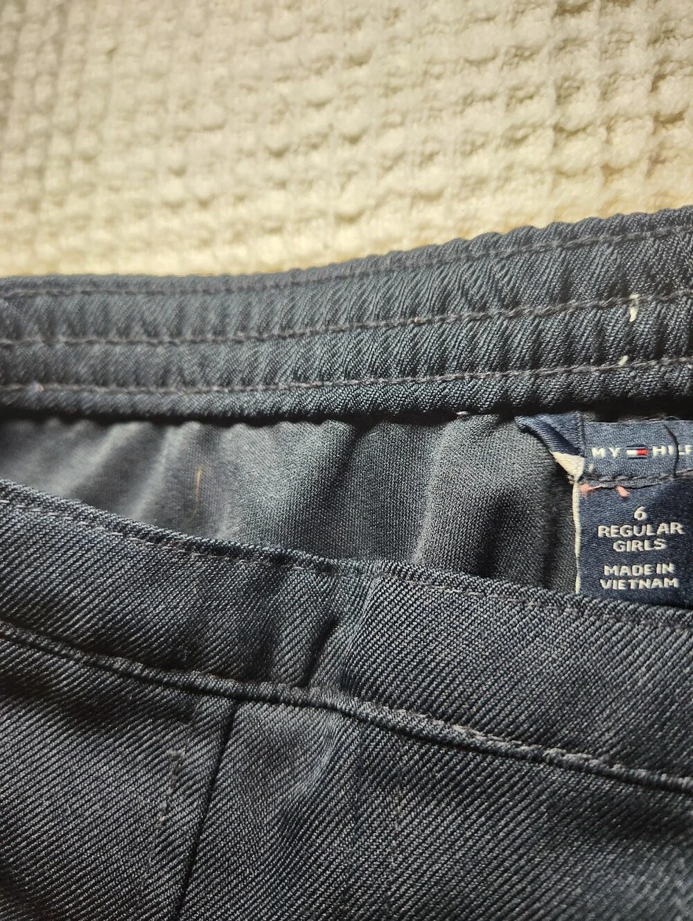 Tommy Hilfiger Navy Pleated Skater Skirt